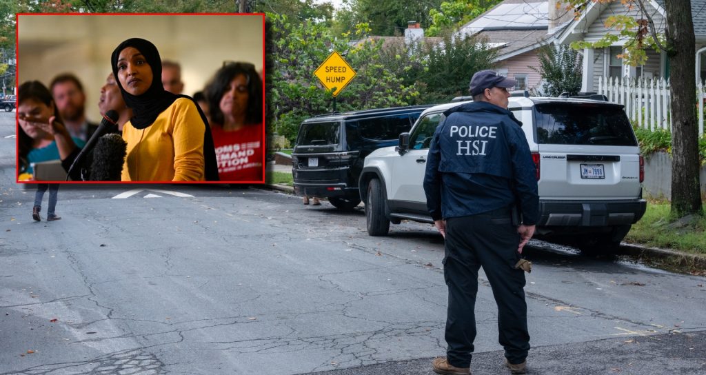 Ilhan Omar’s Husband Sidesteps Question About Her Whereabouts After Raid